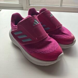 Adidas pink little girls shoes. Size 8C.